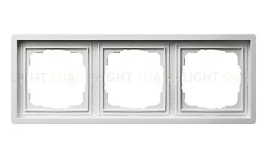 Рамка тройная Gira F100 белый глянцевый 0213112 0213112