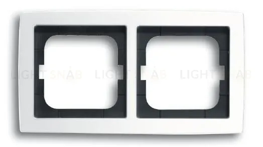 Рамка двойная ABB Solo белый глянцевый 2CKA001754A4539 2CKA001754A4539