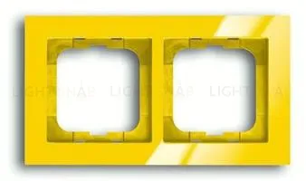 Рамка двойная ABB Busch-axcent желтый глянцевый 2CKA001754A4335 2CKA001754A4335