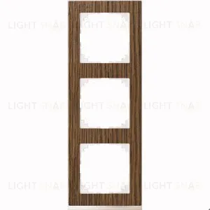 Рамка 3 местная Merten M-Pure Decor дуб (белый) MTN4030-3674 MTN4030-3674
