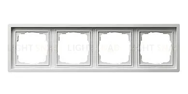 Рамка четверная Gira F100 белый глянцевый 0214112 0214112