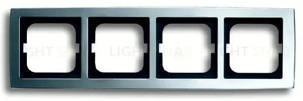 Рамка четверная ABB Solo матовый хром 1754-0-4107 1754-0-4107