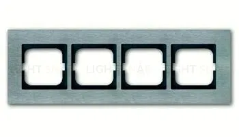 Рамка четверная ABB Carat нержавеющая сталь 2CKA001754A4257 2CKA001754A4257