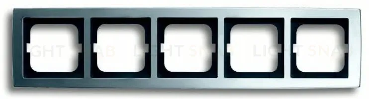 Рамка пятерная ABB Solo матовый хром 1754-0-4108 1754-0-4108