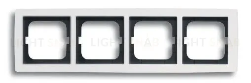 Рамка четверная ABB Solo белый глянцевый 2CKA001754A4112 2CKA001754A4112