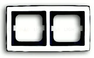 Рамка двойная ABB Solo глянцевый хром 1754-0-4327 1754-0-4327