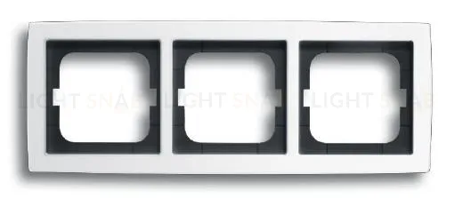 Рамка тройная ABB Solo белый глянцевый 2CKA001754A4541 2CKA001754A4541