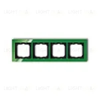 Рамка четверная ABB Busch-axcent зеленый глянцевый 2CKA001754A4350 2CKA001754A4350