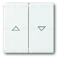 Выключатель управления жалюзи без фиксации ABB, 10А/250В 2CKA001413A1103+2CKA001751A3088 2CKA001413A1103 + 2CKA001751A3088