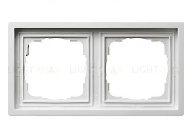 Рамка двойная Gira F100 белый глянцевый 0212112 0212112