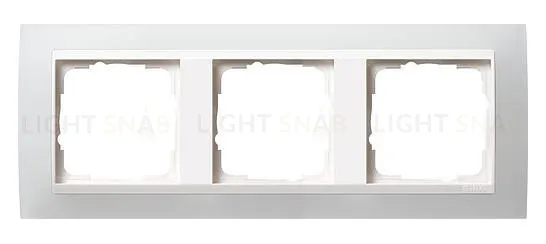 Рамка тройная Gira Event Opaque матово-белый/глянц.белый 0213334 0213334
