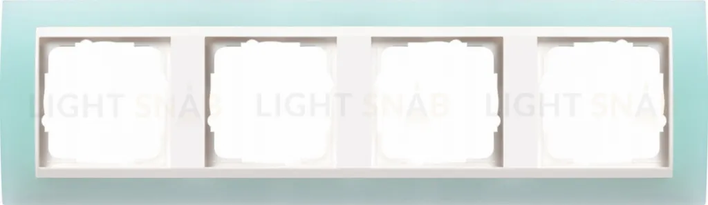 Рамка четверная Gira Event Opaque салатовый/белый глянец 0214395 0214395