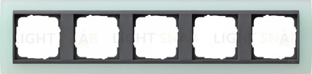 Рамка пятерная Gira Event Opaque салатовый/антрацит 021585 021585