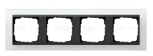 Рамка четверная Gira Event Opaque матово-белый/антрацит 021424 021424