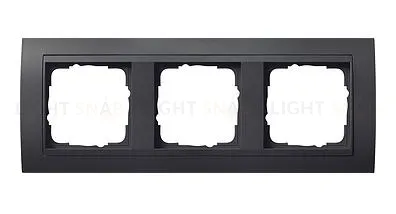 Рамка тройная Gira Event черный/антрацит 021308 021308