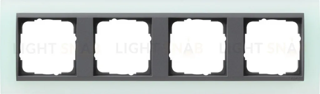 Рамка четверная Gira Event Opaque салатовый/антрацит 021485 021485