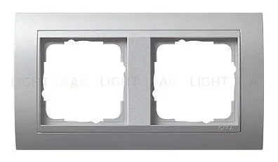 Рамка двойная Gira Event алюминий 021236 021236