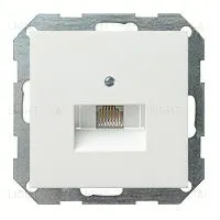 Розетка компьютерная одинарная Gira RJ45 6-й кат. EPUAE8UPOK6+0270112 EPUAE8UPOK6 + 0270112
