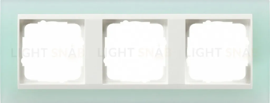 Рамка тройная Gira Event Opaque салатовый/белый глянец 0213395 0213395