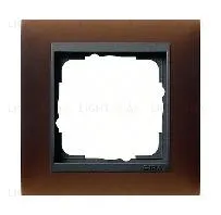 Рамка одинарная Gira Event Opaque матово-коричневый/антрацит 021113 021113