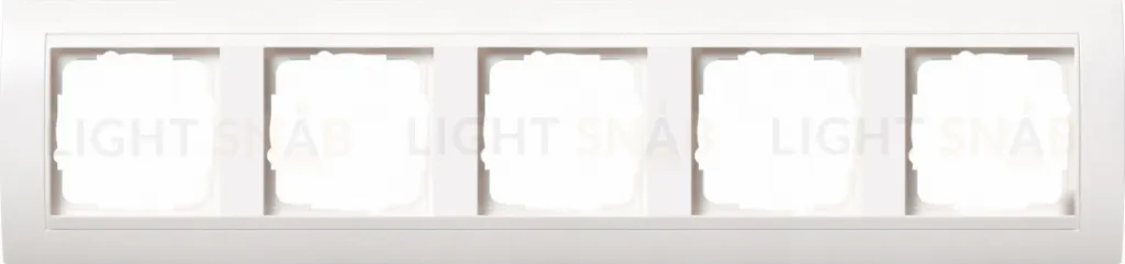 Рамка пятерная Gira Event белый матовый/белый глянец 0215327 0215327
