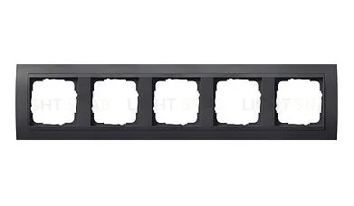 Рамка пятерная Gira Event черный/антрацит 021508 021508
