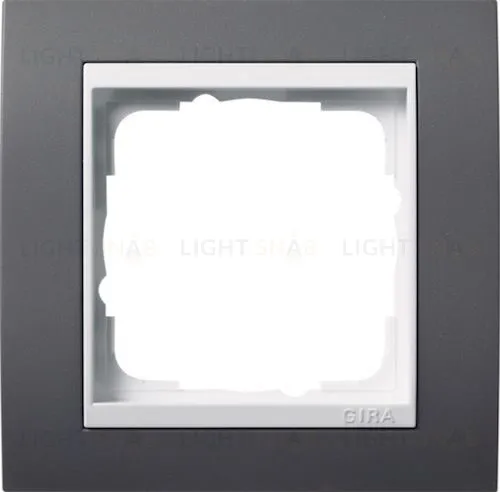 Рамка одинарная Gira Event черный/глянцевый белый 0211328 0211328