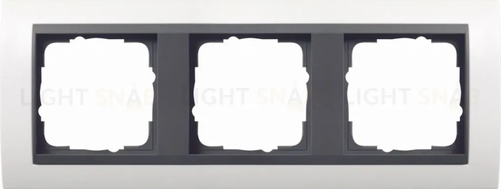 Рамка тройная Gira Event белый глянец/антрацит 0213808 0213808