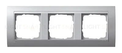 Рамка тройная Gira Event алюминий 021336 021336