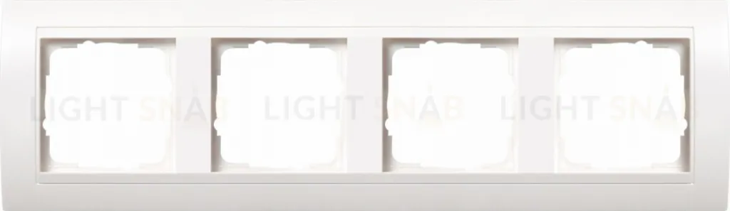 Рамка четверная Gira Event белый матовый/белый глянец 0214327 0214327