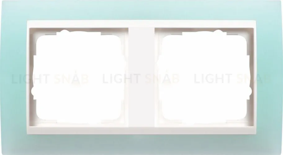 Рамка двойная Gira Event Opaque салатовый/белый глянец 0212395 0212395