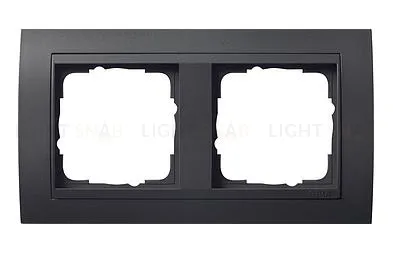 Рамка двойная Gira Event черный/антрацит 021208 021208