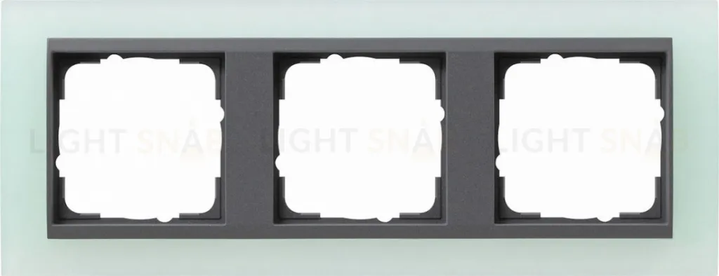 Рамка тройная Gira Event Opaque салатовый/антрацит 021385 021385