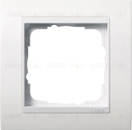 Рамка одинарная Gira Event белый матовый/белый глянец 0211327 0211327
