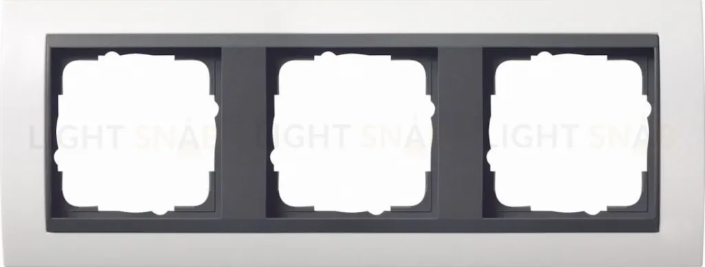 Рамка тройная Gira Event белый матовый/антрацит 021307 021307