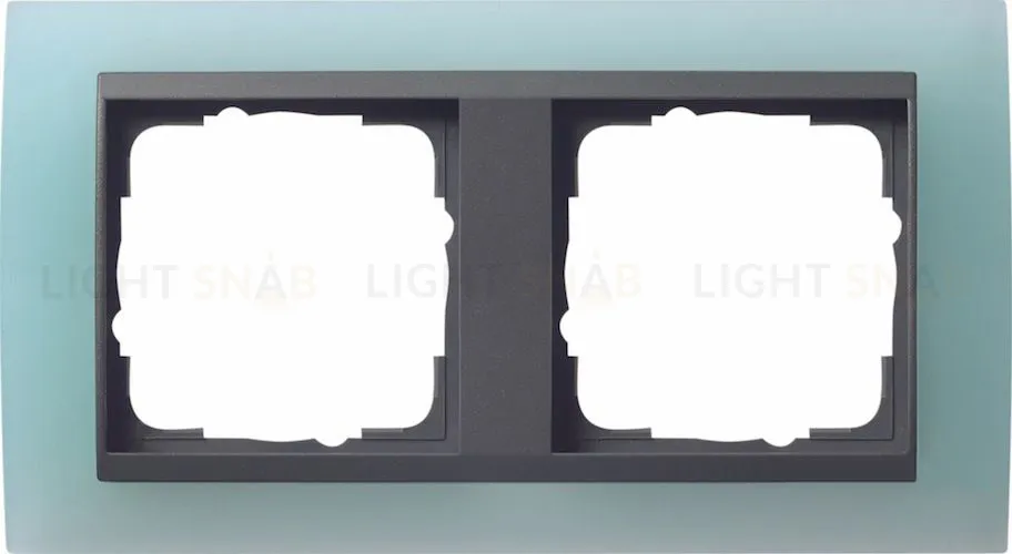Рамка двойная Gira Event Opaque салатовый/антрацит 021285 021285