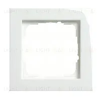 Рамка одинарная Gira E2 белый глянцевый 021129 021129