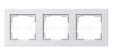 Рамка тройная Gira E2 белый матовый 021322 021322