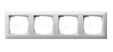 Рамка четверная Gira Standart 55 белый глянцевый 021403 021403