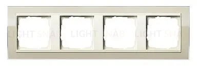 Рамка четверная Gira Event Clear песочный-кремовый глянец 0214771 0214771