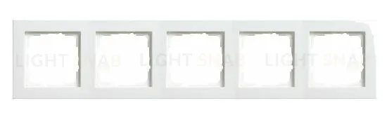 Рамка пятерная Gira E2 белый глянцевый 021529 021529