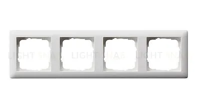 Рамка четверная Gira Standart 55 белый матовый 021404 021404