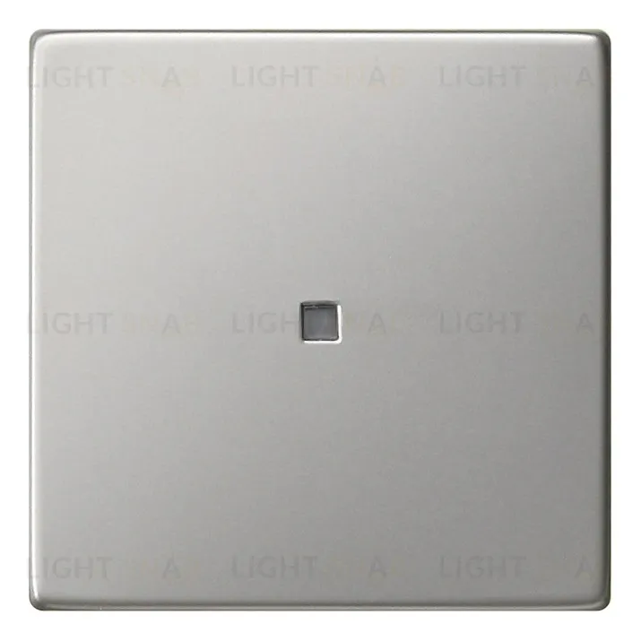 Выключатель одноклавишный универс. с подсветкой Gira (вкл/выкл с 2-х мест) 10А/250В, сталь 010600+099600+0290600 010600 + 099600 + 0290600