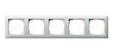 Рамка пятерная Gira Standart 55 белый глянцевый 021503 021503