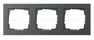 Рамка тройная Gira E2 антрацит 021323 021323