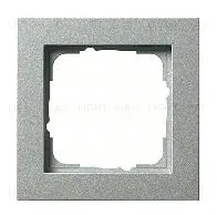 Рамка одинарная Gira E2 алюминий 021125 021125