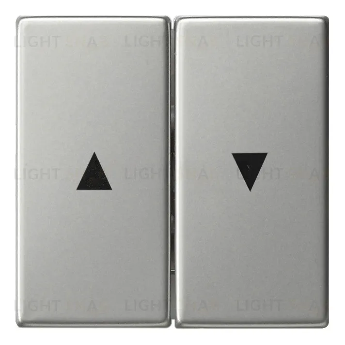 Выключатель управления жалюзи кнопочный Gira, 10А/250В, сталь 015800+0294600 015800 + 0294600