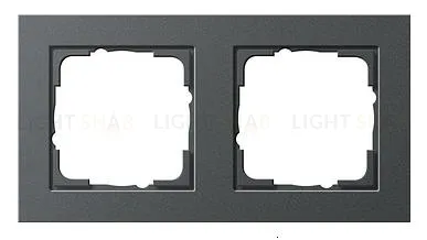 Рамка двойная Gira E2 антрацит 021223 021223