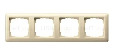 Рамка четверная Gira Standart 55 кремовый глянцевый 021401 021401