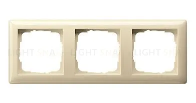 Рамка тройная Gira Standart 55 кремовый глянцевый 021301 021301